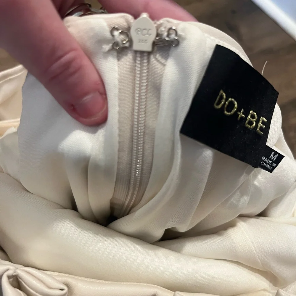 DO+BE Beige Ruffle Mini Dress - Picture 16 of 16